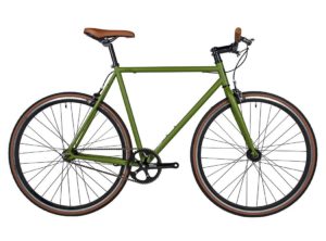Fyxation: Pixel Olive Green – Bicicleta Urbana