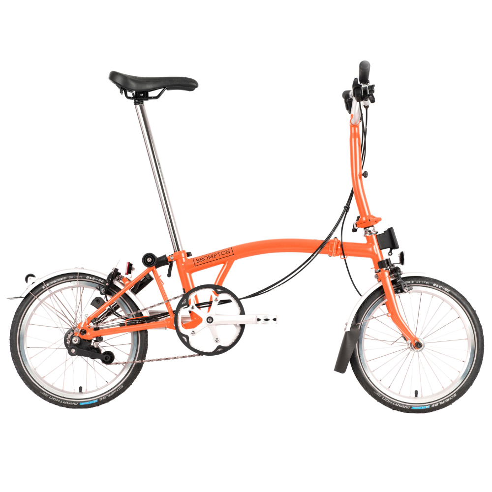 mi bicio | Bicicleta Plegable | Brompton C Line Utility Fire Coral Mid