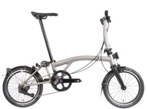 Brompton: T Line 12 Speed – Blasted Titanium Low